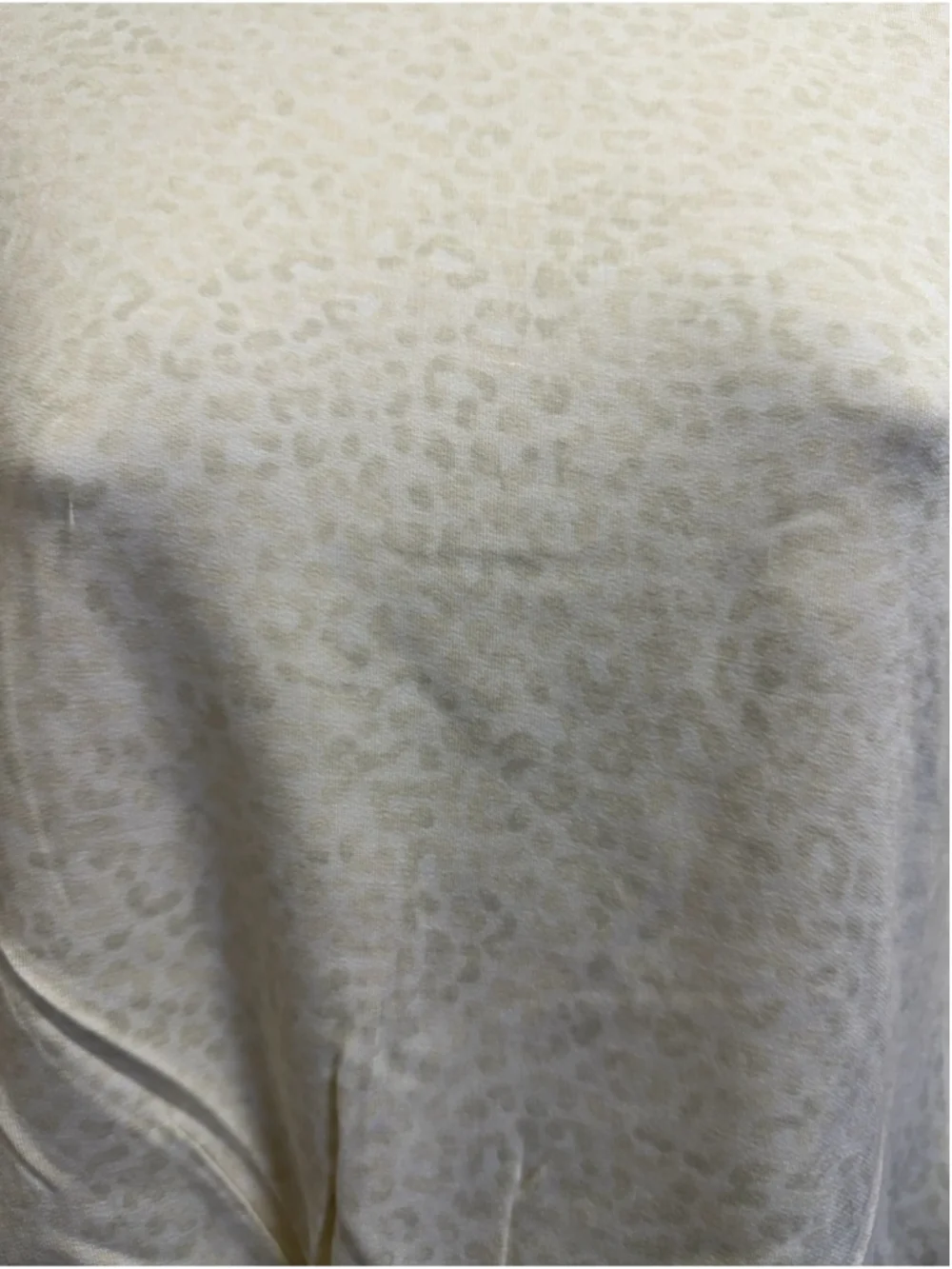Girls Modal French Terry Crewneck Sweatshirt All In Motion Cream Leopard XL NWT